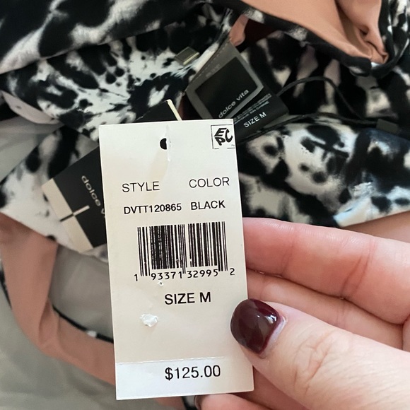 NWT Dolce Vita Tie Dye High Cut One Piece Swimsuit - Picture 5 of 5